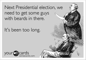 Prof. Sides can probably tell you whether a bearded candidate would have made a difference.